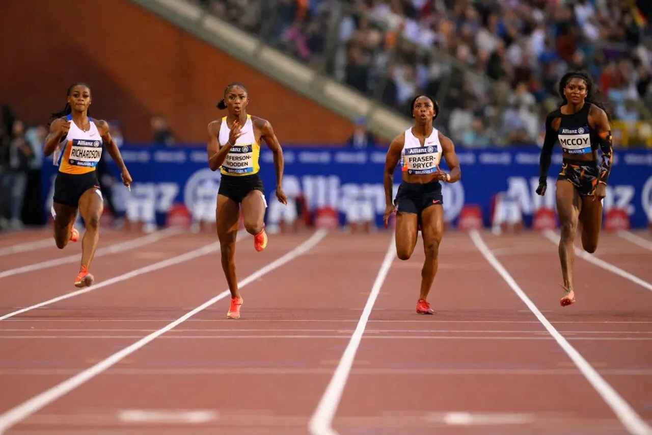 Shelly-Ann Fraser-Pryce tại Brussels Diamond League 2025