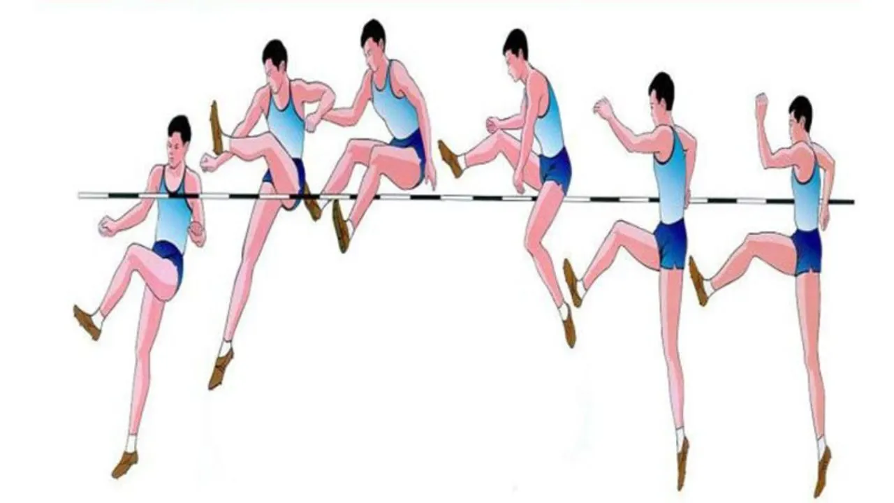 nhảy cao kiểu bước qua